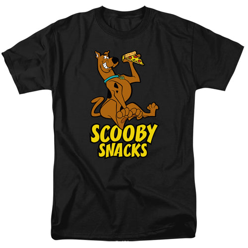 Scooby-Doo! - Scooby Snacks Pizza! - Adult Unisex Short Sleeve T-Shirt - Black