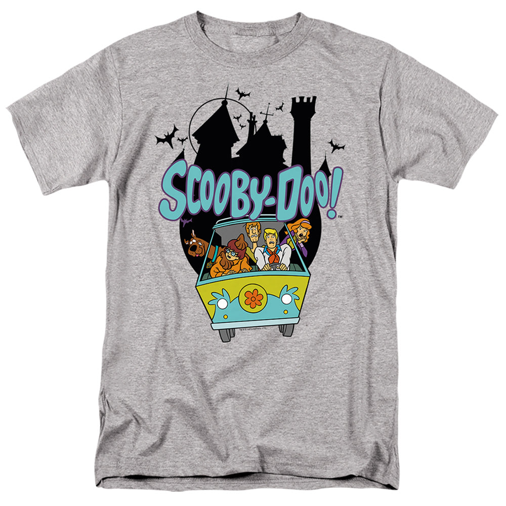 Scooby-Doo! - Drive! Mystery Machine - Adult Unisex Short Sleeve T-Shirt - Gray