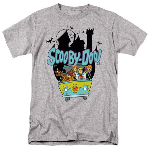 Scooby-Doo! - Drive! Mystery Machine - Adult Unisex Short Sleeve T-Shirt - Gray