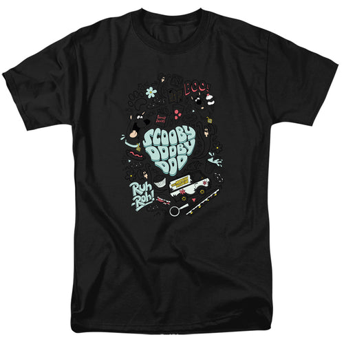 Scooby-Doo! - Scooby Doo Icon Collage - Adult Unisex T-Shirt - Black