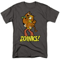 Scooby-Doo! - Scooby And Shaggy Zoinks! - Adult Unisex T-Shirt - Gray