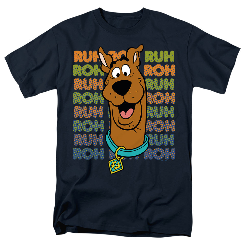 Scooby-Doo! - Ruh-Roh Repeat - Adult Unisex Short Sleeve T-Shirt - Blue