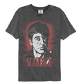 Scarface - Face - American Classics - Gray Solid Adult Short Sleeve Comfort Color T-Shirt