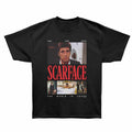 Scarface - The World Is Yours Globe - Bronx Oversized Short Sleeve T-Shirt - Front Print - Black