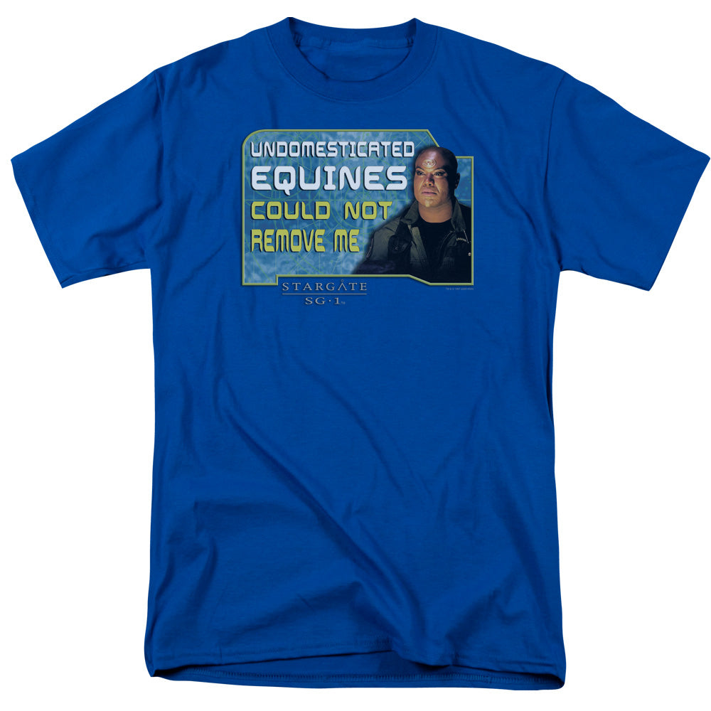 Stargate SG-1 - Dedicated - Adult Unisex Short Sleeve T-Shirt - Blue