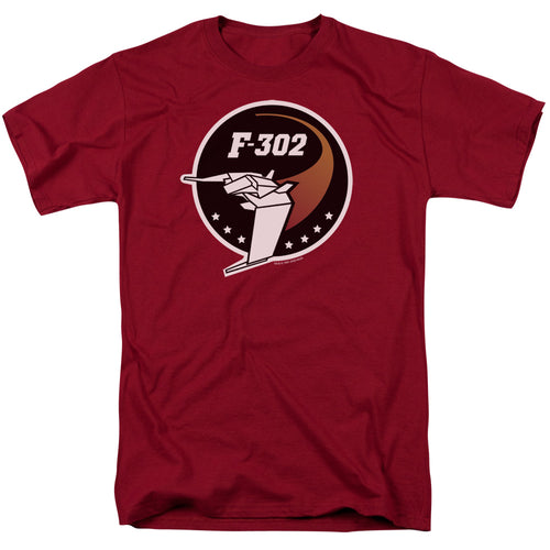 Stargate SG-1 - F302 Logo - Adult Unisex Short Sleeve T-Shirt - Red