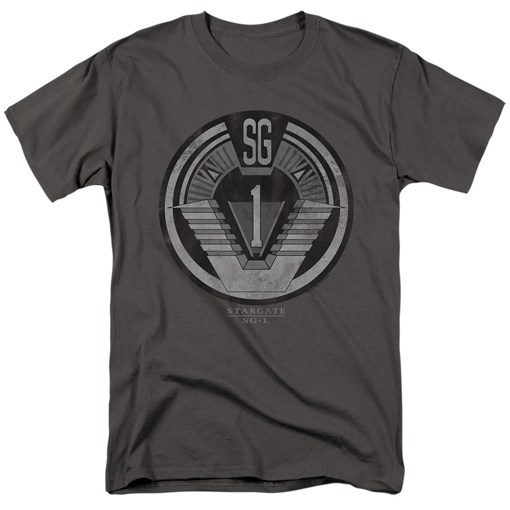 Stargate SG-1 - Team Badge - Adult Unisex Short Sleeve T-Shirt - Gray