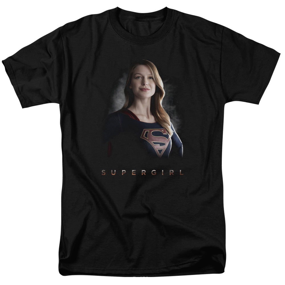 DC Comics - Supergirl - Stand Tall - Adult Unisex Short Sleeve T-Shirt - Black