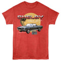 Carroll Shelby - Vintage Car And Snake - American Classics - Front Print Red Heather Adult Short Sleeve T-Shirt