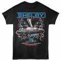 Carroll Shelby - Racing - Front Print Adult Short Sleeve Solid T-Shirt - Black