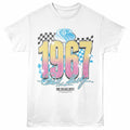 Carroll Shelby - 1967 Gradient - Front Print Adult Short Sleeve Solid T-Shirt - White