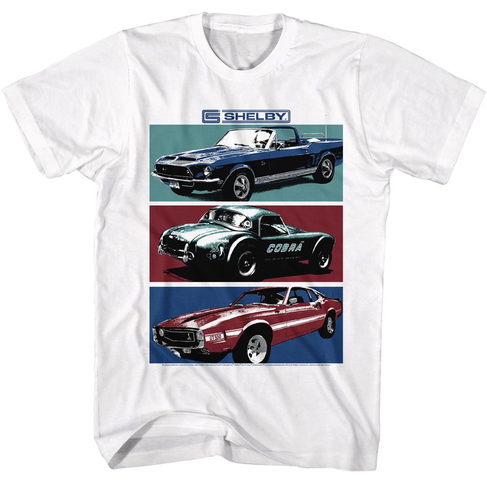 Carroll Shelby - Cars - American Classics - Solid White Adult Short Sleeve T-Shirt