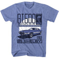 Carroll Shelby - 428 Cobra Jet - American Classics - Heather Blue Adult Short Sleeve T-Shirt