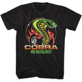 Carroll Shelby - Dragon Snake Burnout - American Classics - Solid Black Adult Short Sleeve T-Shirt