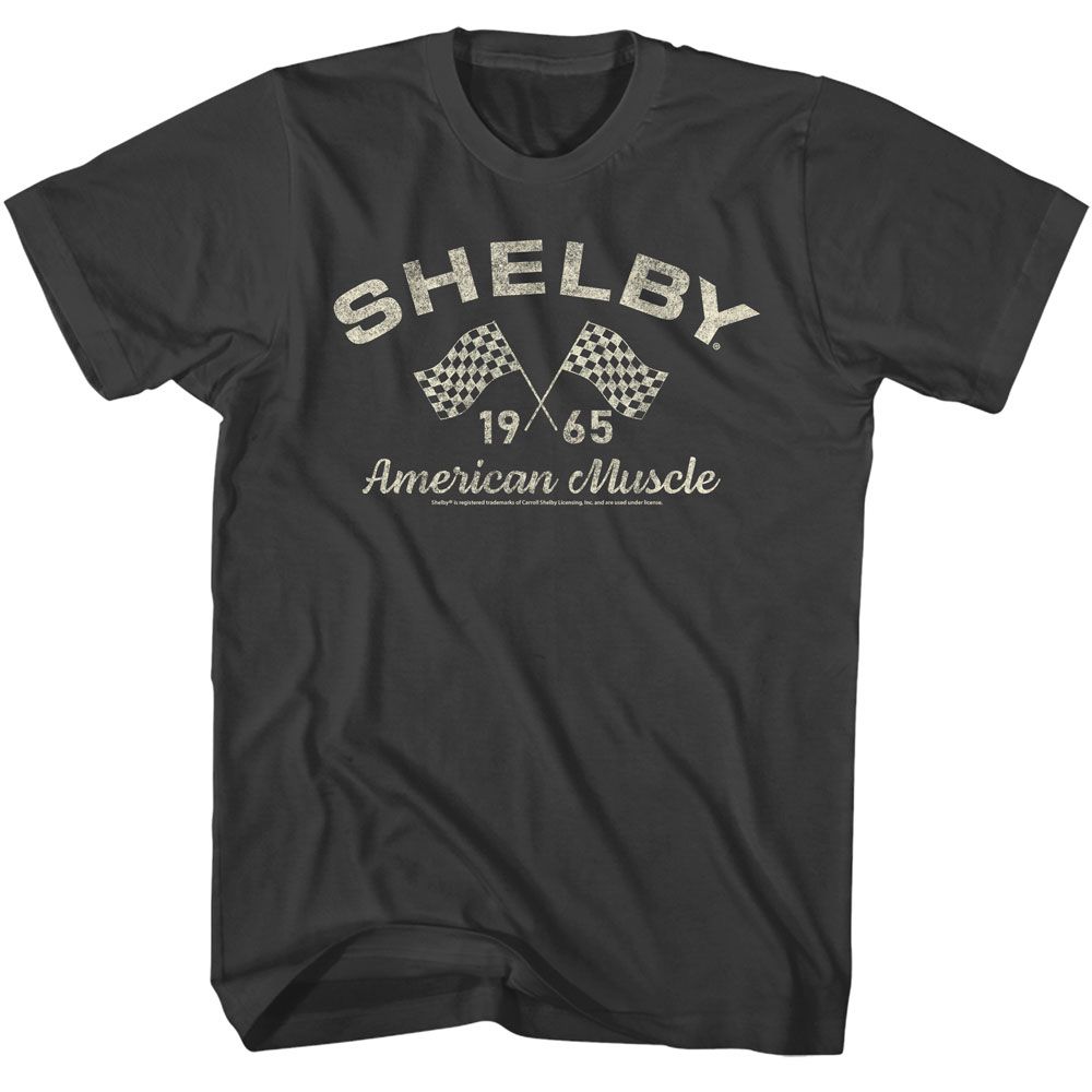 Carroll Shelby - American Muscle - American Classics - Solid Gray Adult Short Sleeve T-Shirt