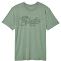 Carroll Shelby - Cobra Snake Script - American Classics - Solid Green Adult Short Sleeve Vintage Wash T-Shirt
