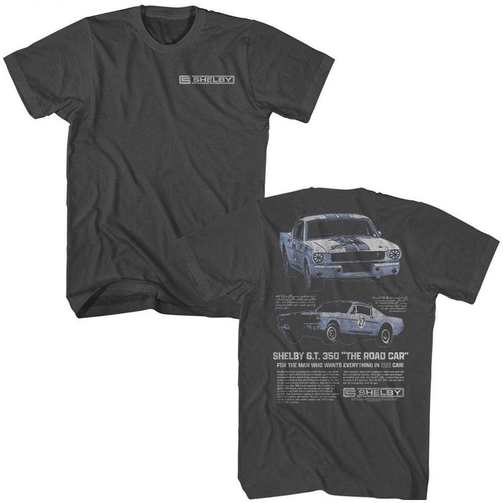 Carroll Shelby - Gt 350 Two Angles American Classics  Adult Short Sleeve T-Shirt