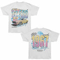 Carroll Shelby - Shelby GT500 '67 Gradient - Bronx Oversized Short Sleeve T-Shirt - Front & Back Print - White