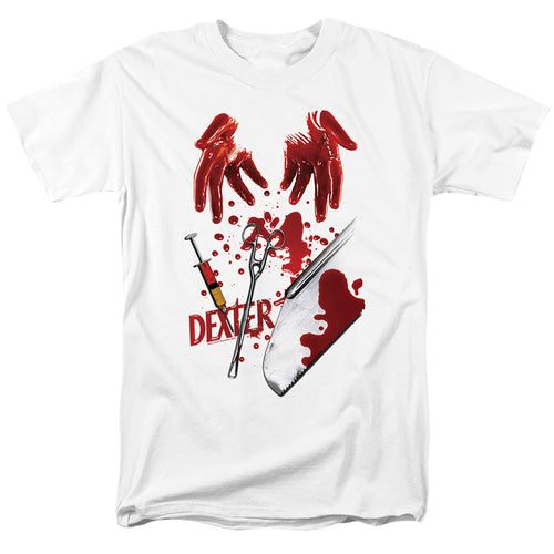 Dexter - Tools Of The Trade - Adult Unisex Short Sleeve T-Shirt - White