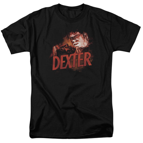 Dexter - Drawing - Adult Unisex Short Sleeve T-Shirt - Black
