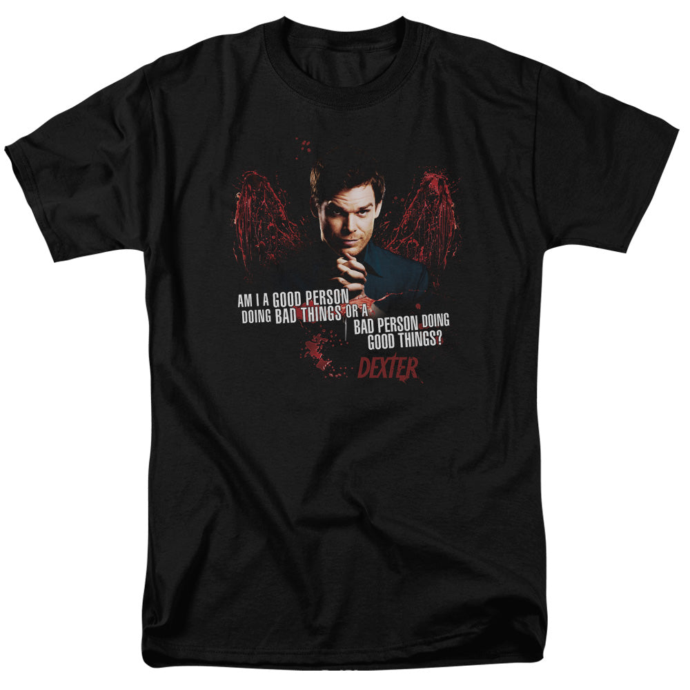 Dexter - Good Bad - Adult Unisex Short Sleeve T-Shirt - Black