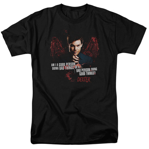 Dexter - Good Bad - Adult Unisex Short Sleeve T-Shirt - Black