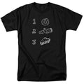 Twin Peaks - Pie Log Donut - Adult Unisex Short Sleeve T-Shirt - Black