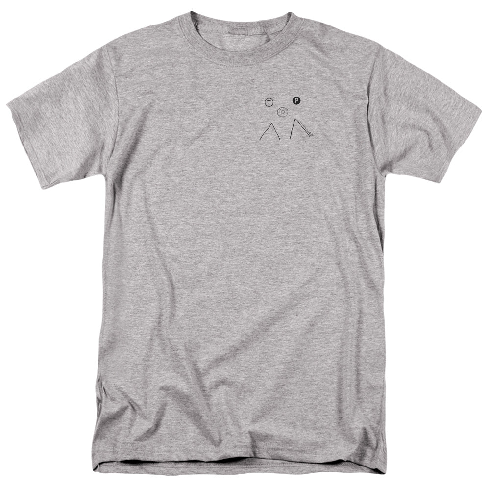 Twin Peaks - Peak Donut - Adult Unisex Short Sleeve T-Shirt - Gray
