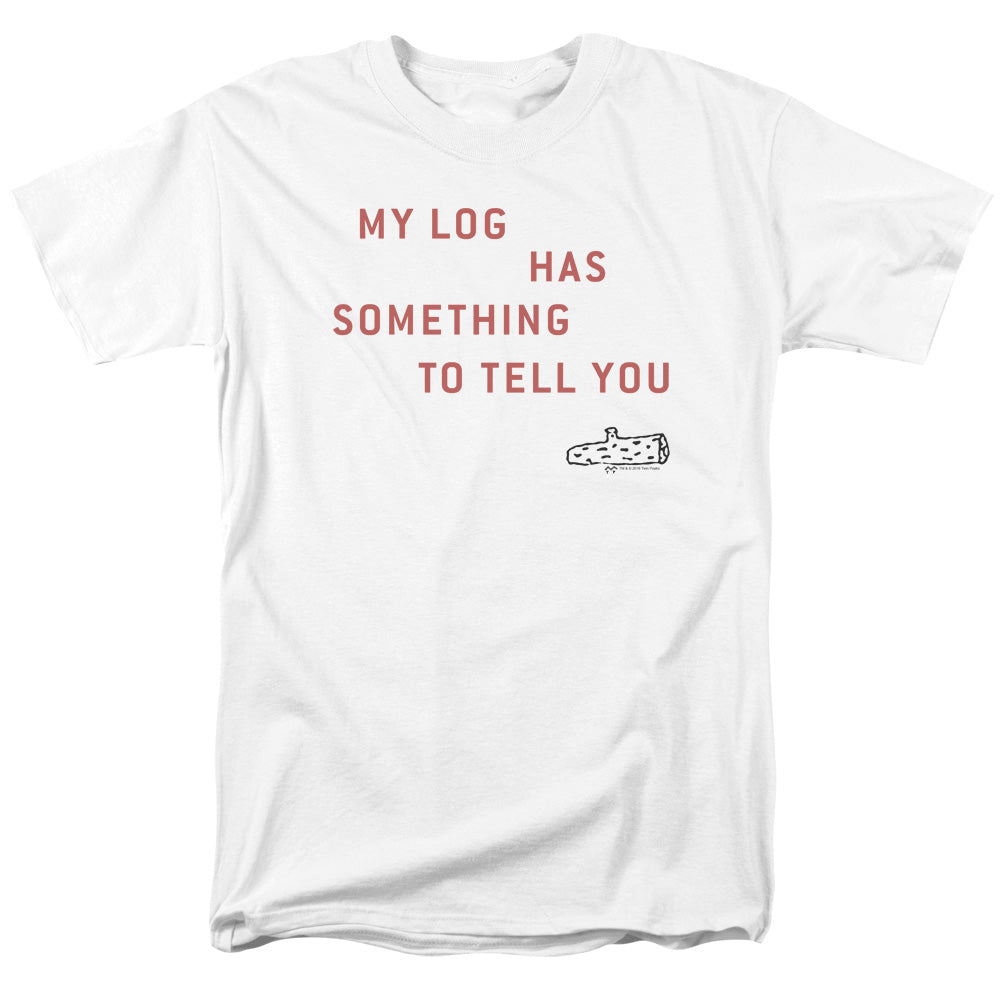 Twin Peaks - My Log - Adult Unisex Short Sleeve T-Shirt - White