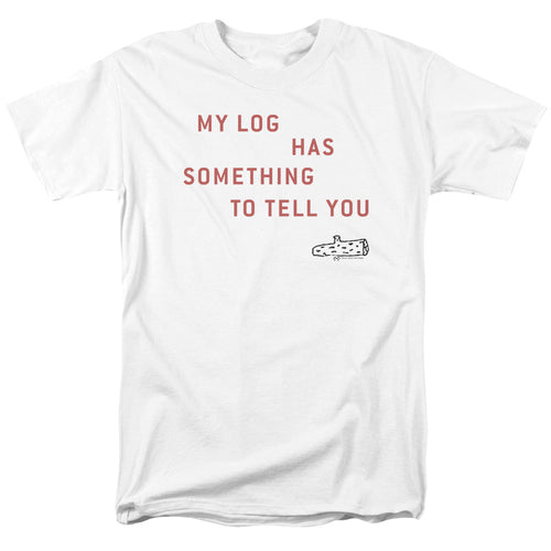 Twin Peaks - My Log - Adult Unisex Short Sleeve T-Shirt - White