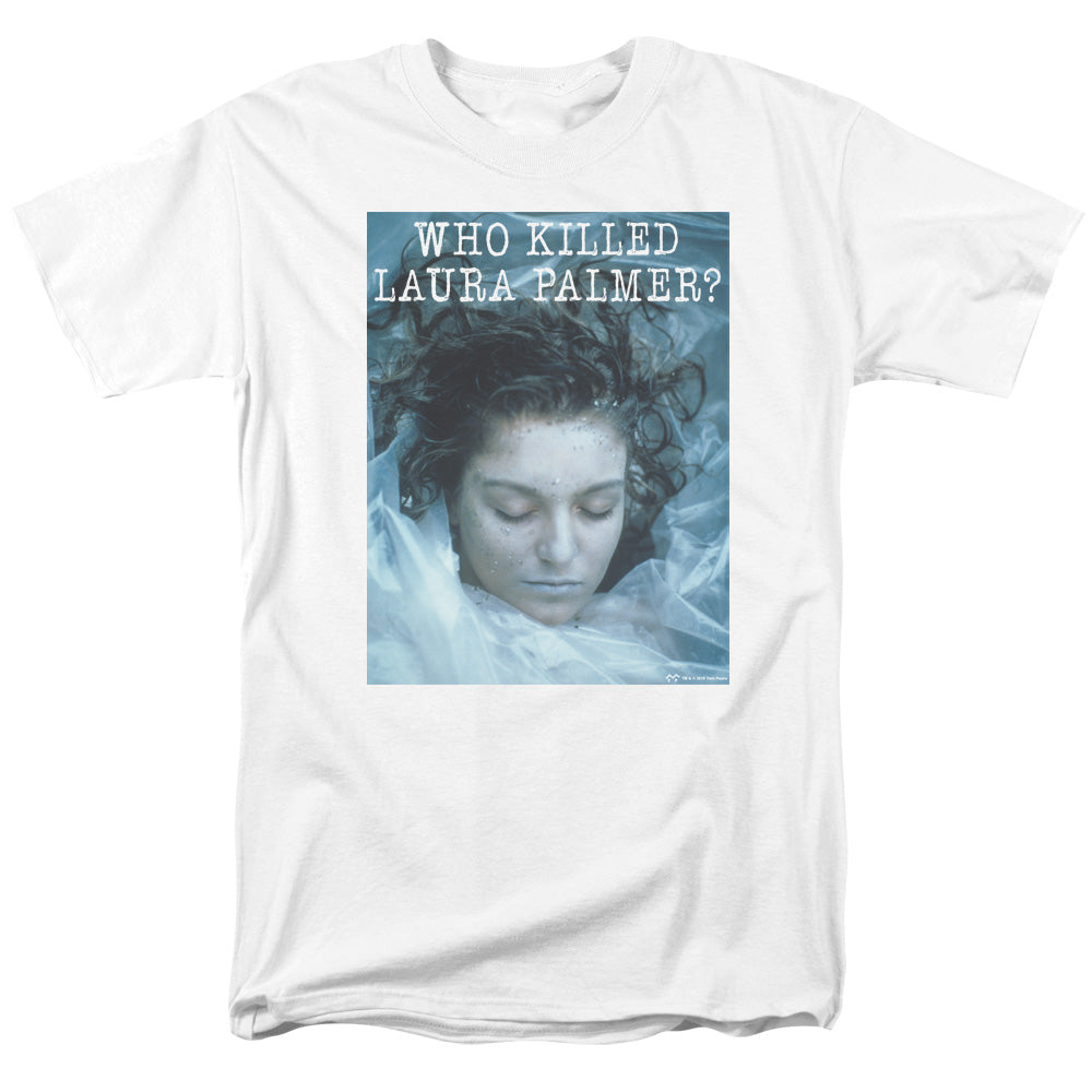 Twin Peaks - Who Killed Laura - Adult Unisex Short Sleeve T-Shirt - White