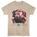 Sleep Token - Skulls And Flowers - Front Print Adult Short Sleeve Solid T-Shirt - Sand