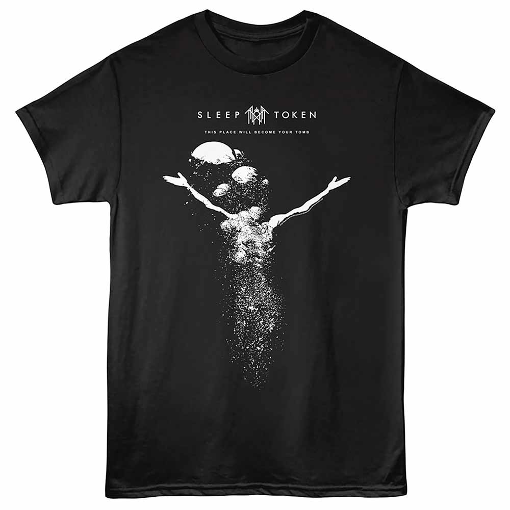 Sleep Token - Tomb - Front Print Adult Short Sleeve Solid T-Shirt - Black