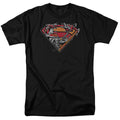 DC Comics - Superman - Breaking Chain Logo - Adult Unisex T-Shirt - Black