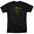 DC Comics - Superman - Circuits Shield - Adult Unisex T-Shirt - Black