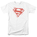 DC Comics - Superman - Spray Paint Shield - Adult Unisex T-Shirt - White