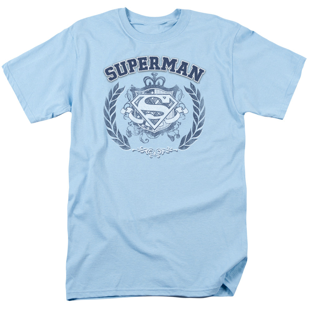 DC Comics - Superman - Collegiate Crest - Adult Unisex T-Shirt - Blue