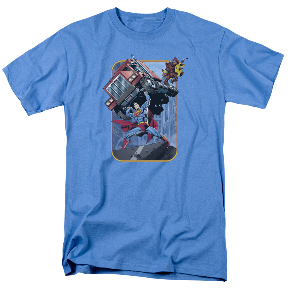 DC Comics - Superman - Pick Up My Truck - Adult Unisex T-Shirt - Blue