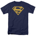 DC Comics - Superman - Maize & Blue Shield - Adult Unisex T-Shirt - Blue