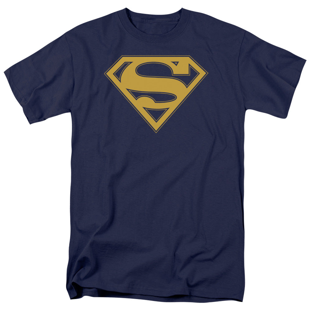 DC Comics - Superman - Maize & Blue Shield - Adult Unisex T-Shirt - Blue
