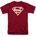 DC Comics - Superman - Crimson & Cream Shield - Adult Unisex T-Shirt - Red