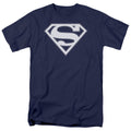 DC Comics - Superman - Navy & White Shield - Adult Unisex T-Shirt - Blue