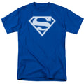 DC Comics - Superman - Blue & White Shield - Adult Unisex T-Shirt - Blue