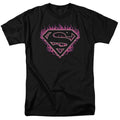 DC Comics - Superman - Fuchsia Flames #2 - Adult Unisex T-Shirt - Black