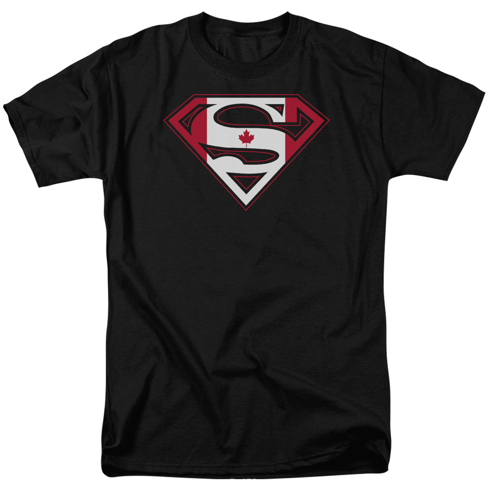 DC Comics - Superman - Canadian Shield - Adult Unisex T-Shirt - Black
