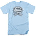 DC Comics - Superman - Sketchy Crest Shield - Adult Unisex T-Shirt - Blue