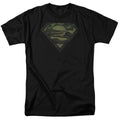 DC Comics - Superman - Camo Logo Distressed - Adult Unisex T-Shirt - Black