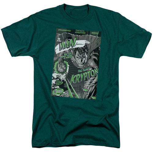 DC Comics - Superman - The Man From Krypton - Adult Unisex T-Shirt - Green