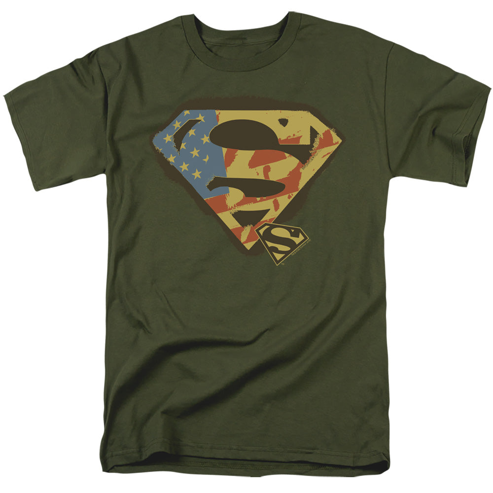DC Comics - Superman - Not Afraid - Adult Unisex Short Sleeve T-Shirt - Green