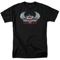 DC Comics - Superman - Chrome Wings Shield - Adult Unisex T-Shirt - Black